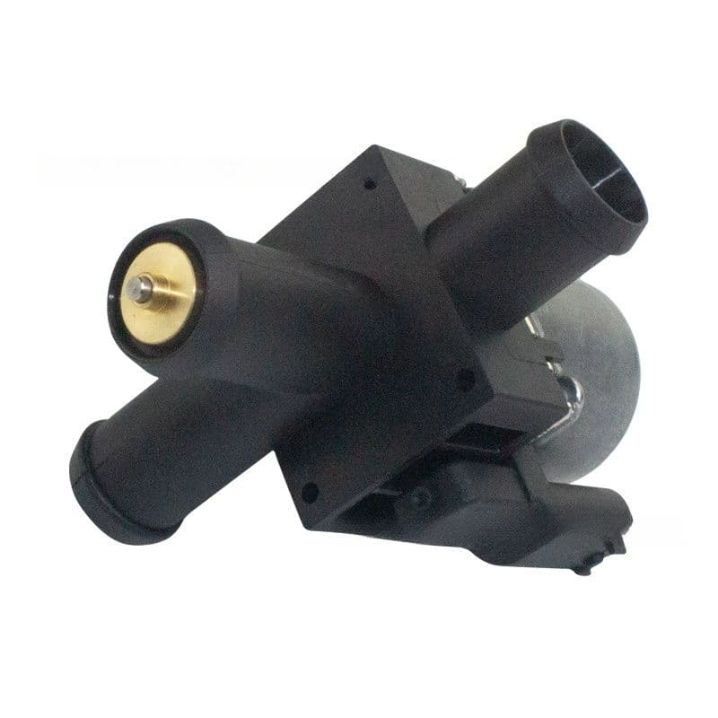 Heater control valve angled view