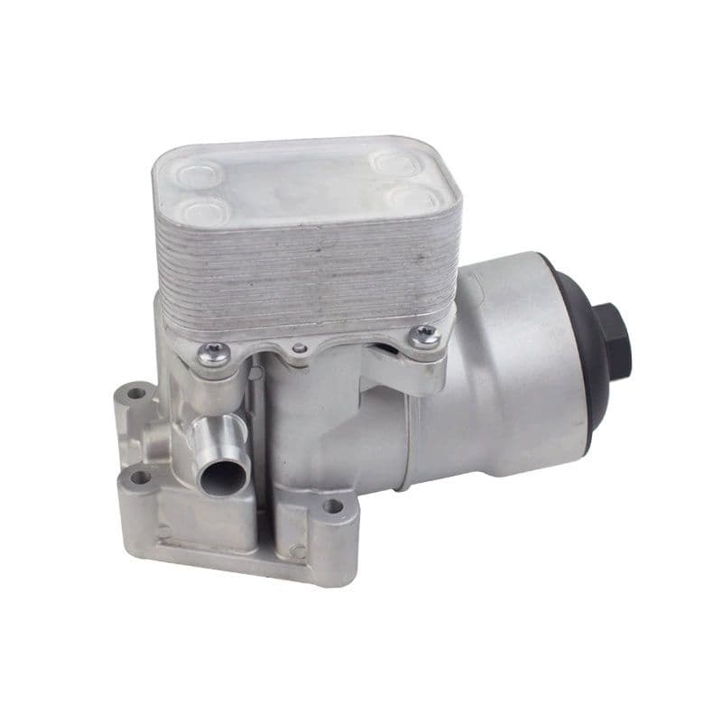 Oil filter housing assembly with oil cooler 03L115389C rear view