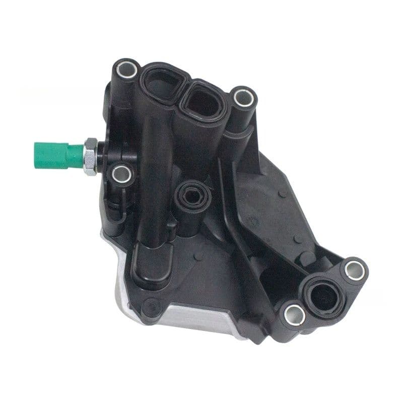 Oil filter housing assembly 03N115389J side view