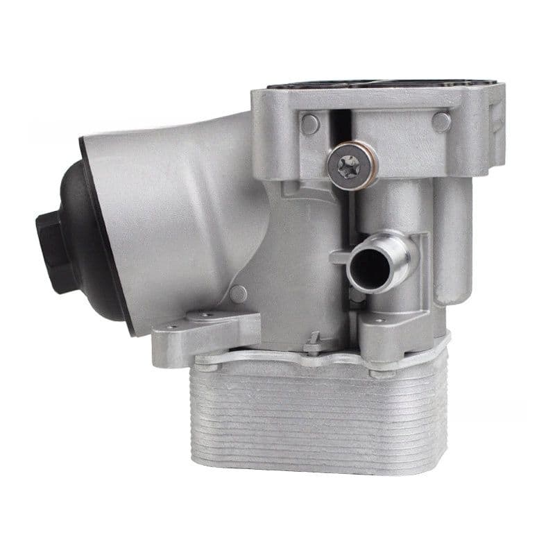 Oil filter housing assembly 03P115389A side view