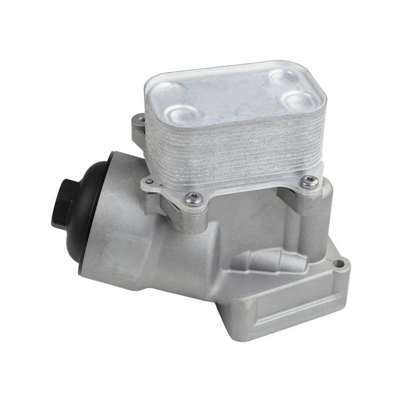 Oil filter housing assembly 03P115389A cooler side view