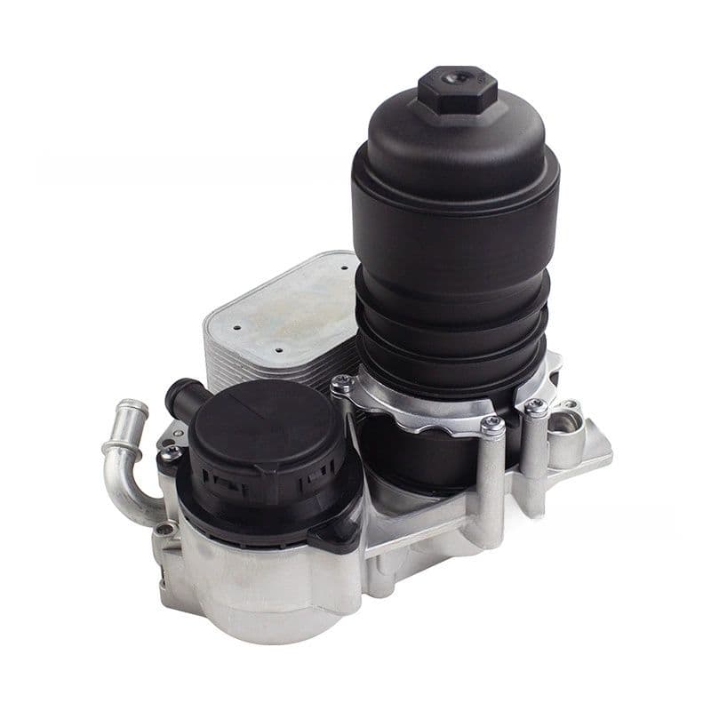 Pemasangan Perumah Penapis Minyak dengan Penutup Plastik dan Asas Aluminium 059115389K / 059115389P untuk Audi Volkswagen 3.0 TDI