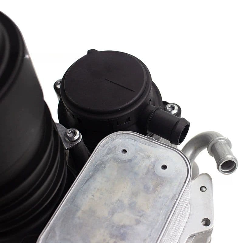 ชุดเรือนกรองน้ามันเครื่องพร้อมฝาพลาสติกและฐานอะลูมิเนียม 059115389K / 059115389P สาหรับ Audi Volkswagen 3.0 TDI