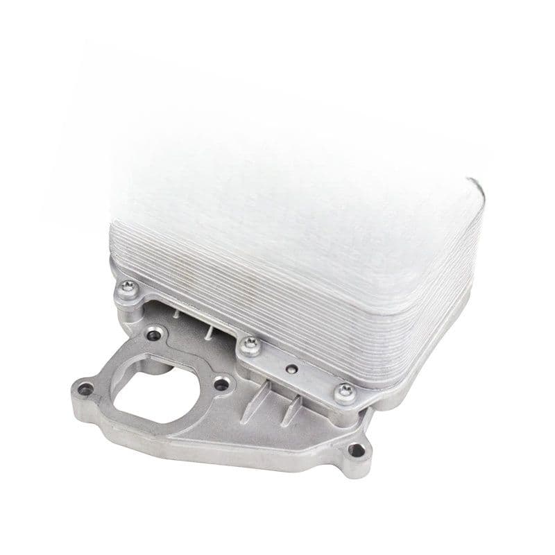 Oil cooler mounting side view