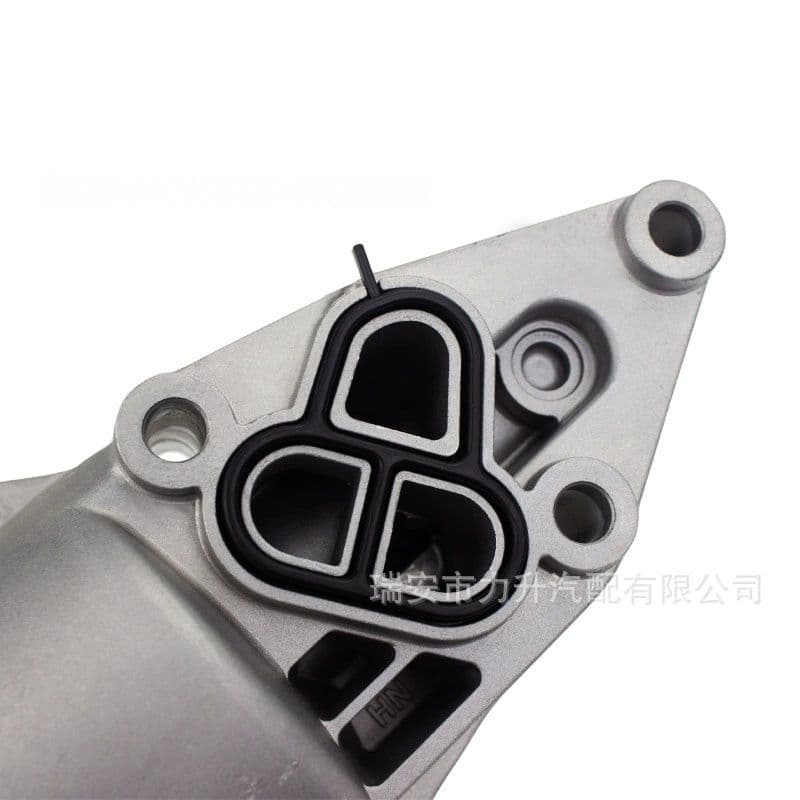 Oil filter housing assembly 06E115405K gasket side view