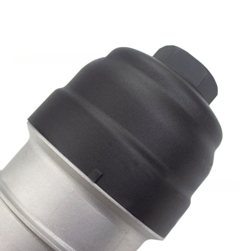 Oil filter housing assembly 06E115405K cap close-up