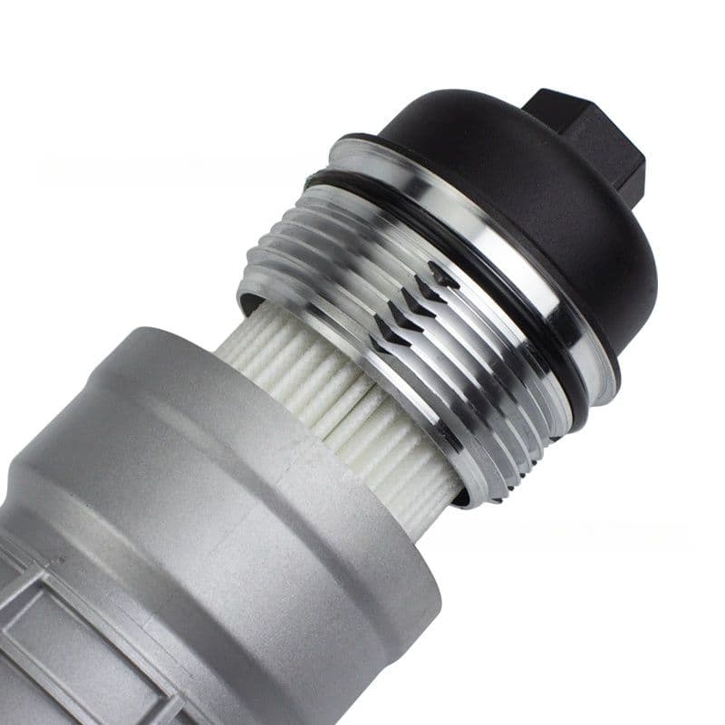 Aluminium Oil filter housing assembly 06M115401L angled view