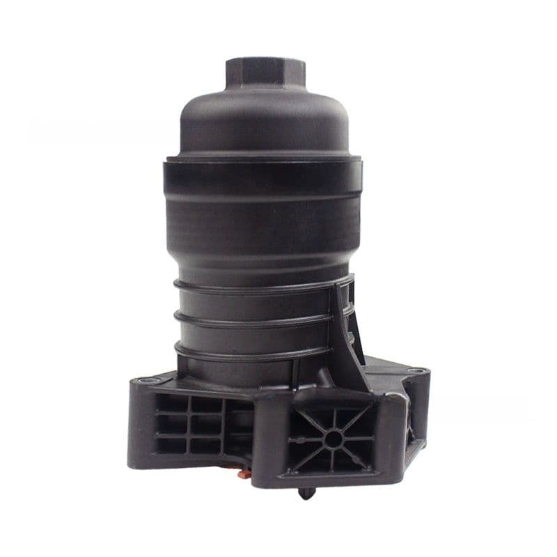 Oil filter housing assembly 06M115401L angled view