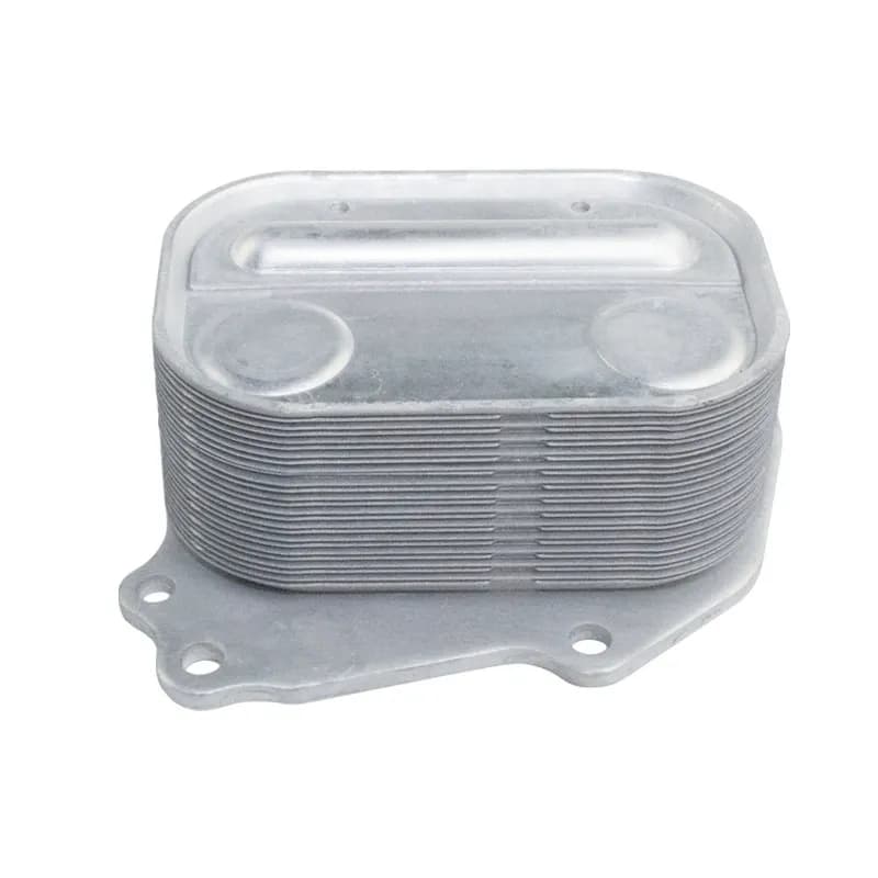Engine oil cooler side view