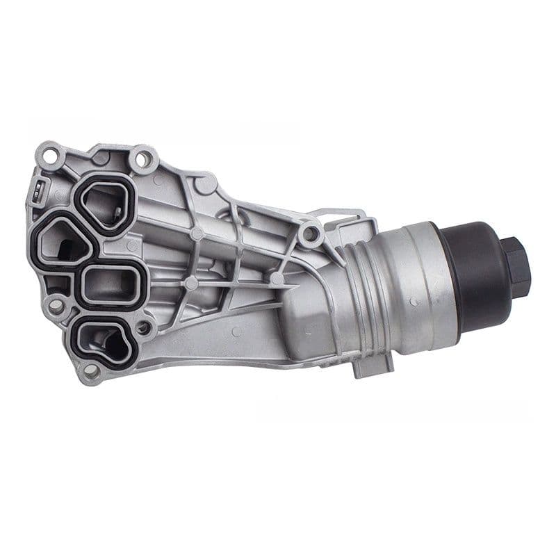 Oil filter housing assembly 11428661958 angled view