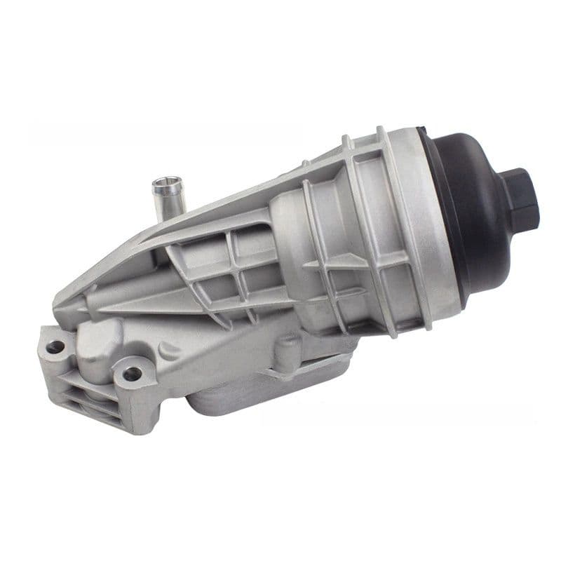 Front-side view of Mercedes-Benz oil filter housing assembly 2701800810