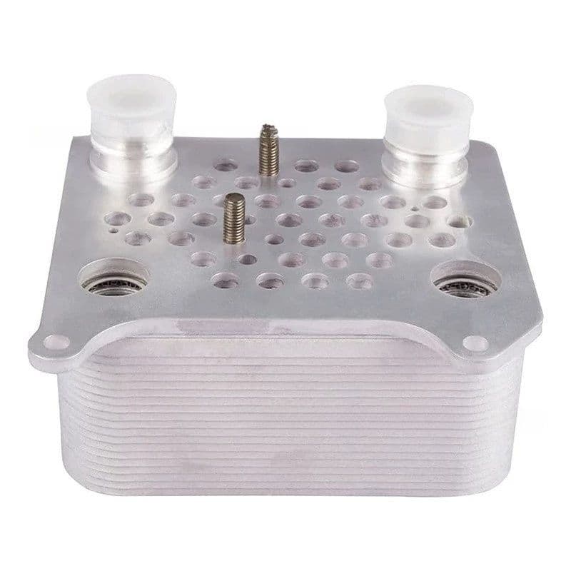 Engine oil cooler 3C3Z6A642CA side view