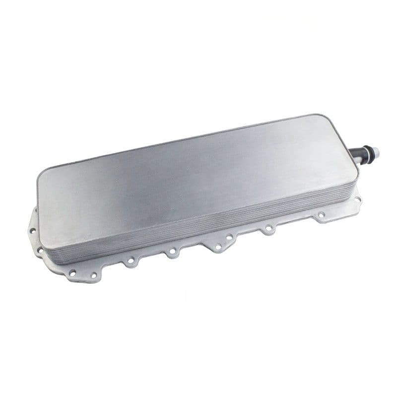 Oil Cooler LR010754 AJ811330 AJ811959 for Land Rover Jaguar angled view