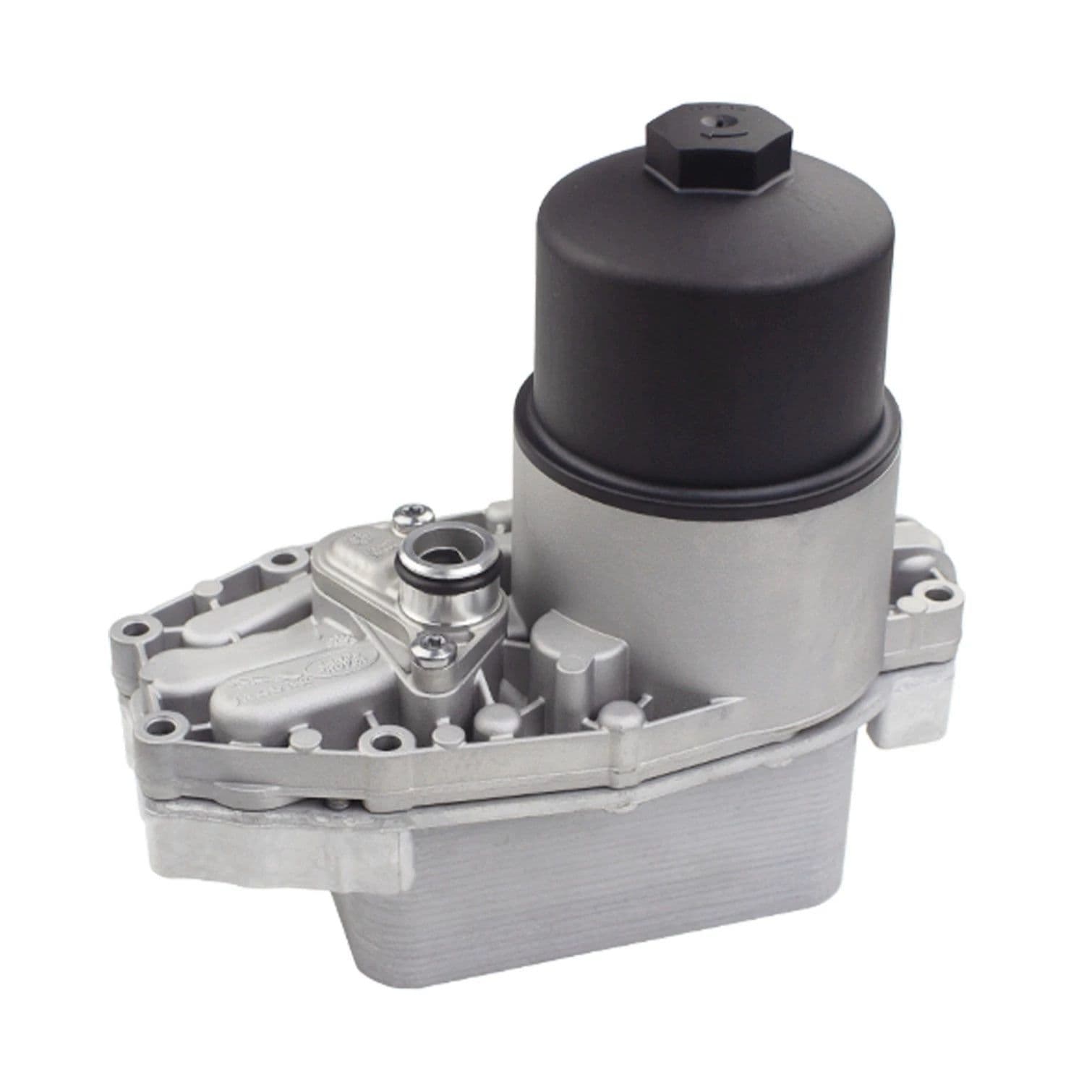 LR061969 oil filter housing with oil cooler detail
